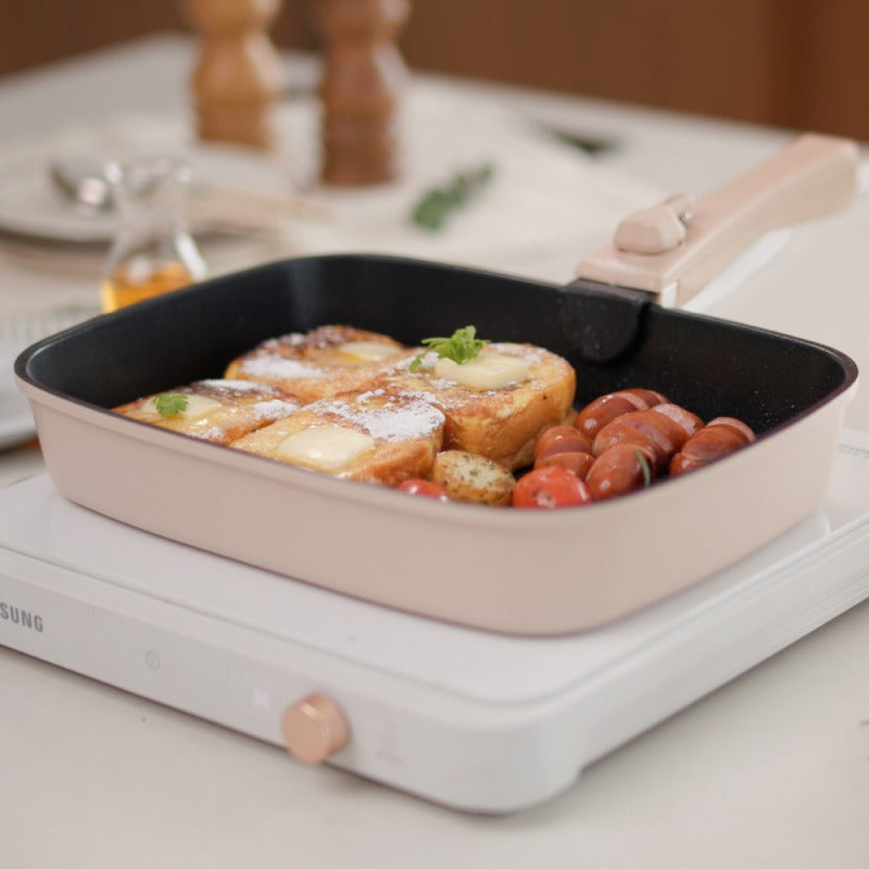 Why rectangular cookware makes sense for long ingredients.