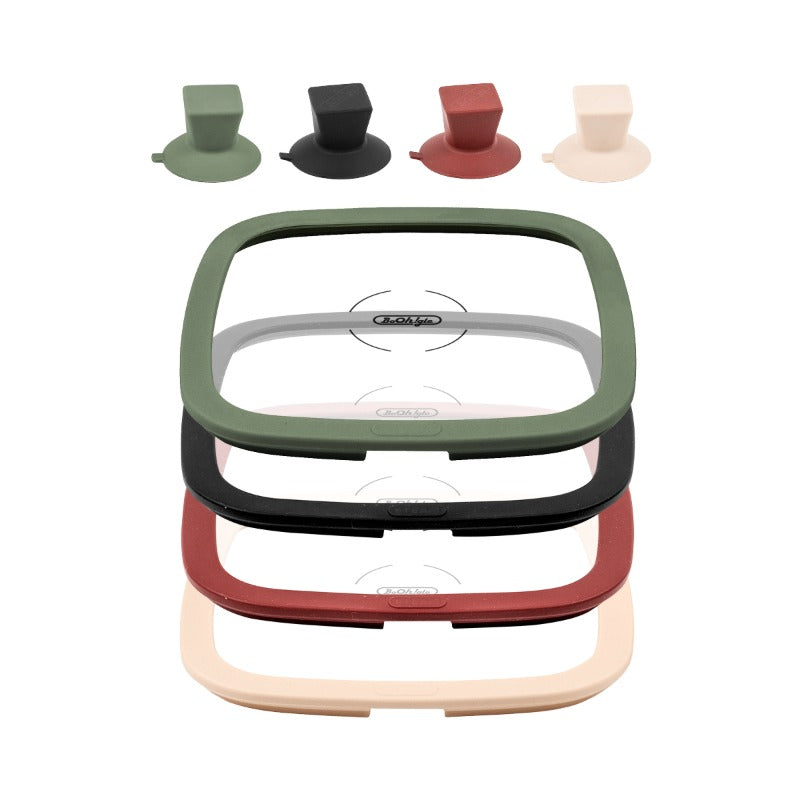 BOOHGLE Flat Glass Lid Set